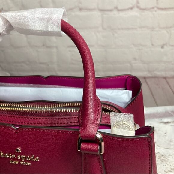 KATE SPADE TIPPY SMALL LEATHER SATCHEL BAG NWT - Picture 8 of 15